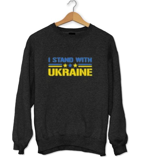 Trenz Shirt Company Stand With Ukraine Russia Anti-War Sweatshirt